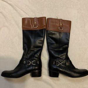 Bandolino Black and Brown Tall Boots